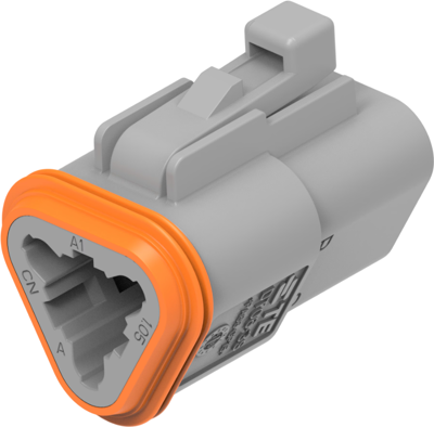 DT06-3S DEUTSCH Automotive Power Connectors Image 1