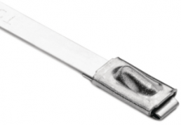 Cable tie, stainless steel, (L x W) 838 x 4.6 mm, bundle-Ø 12 to 254 mm, metal, -80 to 538 °C