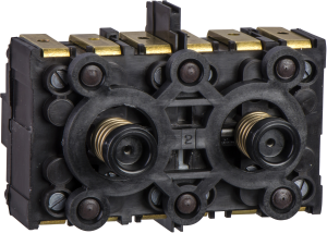 Spring return contact block - 3 NO + 1 NO - front mounting, 40 mm centres
