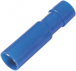 Round plug, Ø 4 mm, L 25.2 mm, insulated, straight, blue, 1.5-2.5 mm², AWG 16-14, 1492030000