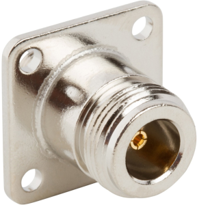 Coaxial adapter, 50 Ω, N socket to SMA socket, straight, 242163