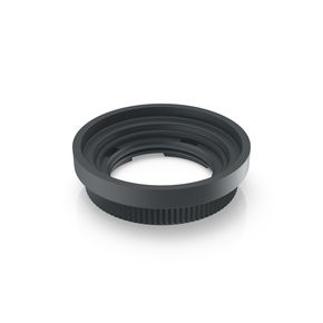 Components, RAFIX FS technology, threaded ring, black, 30.3 mm, Front panel thickness from 2.5 to 4