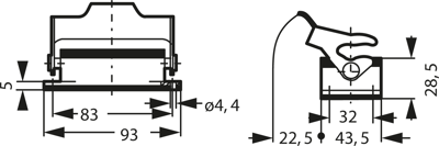 09300100305 Harting Housings for HDC Connectors Image 2