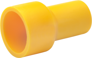 End connectorwith insulation, 4.0-6.0 mm², AWG 11 to 10, yellow, 18 mm