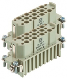 Socket contact insert, 32A, 50 pole, unequipped, crimp connection, with PE contact, 09210253111