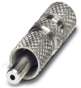 Fiber optic contact insert, FSMA, nickel, silver, 1855432