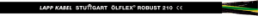 TPE control line ÖLFLEX ROBUST 210 10 G 0.5 mm², AWG 20, unshielded, black