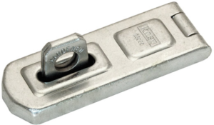 Hasp and staple, level 4, shackle (H) 20 mm, steel, (B x H x T) 28 x 20 x 80 mm, K23080D