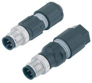 Plug, M12, 4 pole, IDC connection, Screw locking, straight, 99 0527 14 04