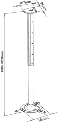 ICA-PM-102XL EFB-Elektronik Monitor mount Image 2