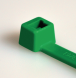 Cable tie internally serrated, Polyamide, (L x W) 101.6 x 2.45 mm, bundle-Ø 1.5 to 22 mm, green, -40 to 85 °C