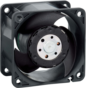 DC axial fan, 24 V, 60 x 60 x 32 mm, 70 m³/h, 53 dB, ball bearing, ebm-papst, 614 JH