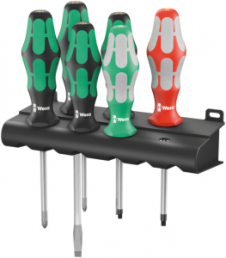 Screwdriver kit, PH1, PH2, 6.5 mm, 4 mm, 1 mm, 2 mm, Phillips/slotted/square, 05347778001