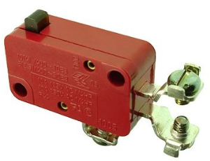 Miniature snap-action switche, On-Off, plug-in connection, pin plunger, 1.5-2.5 N, 10 (4) A/400 VAC