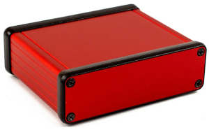 Aluminum enclosure, (L x W x H) 80 x 103 x 31 mm, red, IP54, 1455L801RD