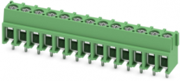PCB terminal, 13 pole, pitch 5 mm, AWG 20-10, 32 A, screw connection, green, 1935886