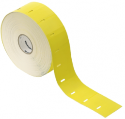 Polypropylene Label, (L x W) 50 x 25 mm, yellow, Roll with 1250 pcs
