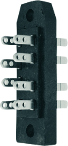 Socket header, 12 pole, pitch 3 mm, straight, black, 100023250