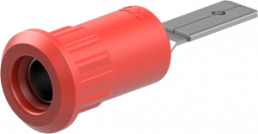 4 mm socket, plug-in connection, mounting Ø 8.2 mm, red, 64.3013-22