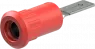 4 mm socket, plug-in connection, mounting Ø 8.2 mm, red, 64.3013-22