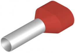 Insulated Wire end ferrule, 10 mm², 30 mm/18 mm long, red, 9037580000