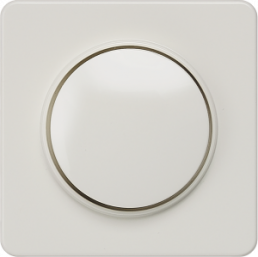 DELTA profil cover plate for dimmer with rotary knob, titanium white