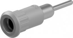 4 mm socket, round plug connection, mounting Ø 8.2 mm, gray, 64.3011-28
