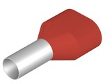 Insulated Wire end ferrule, 10 mm², 26 mm/12 mm long, red, 9004710000