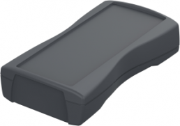 ABS handheld enclosure, (L x W x H) 119.3 x 64.9 x 26.5 mm, gray (RAL 7024), IP40, 82403124