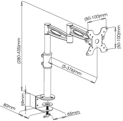 ICA-LCD-502BK EFB-Elektronik Monitor mount Image 2