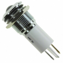 LED signal light, 24 V (DC), white, 1 cd, Mounting Ø 16 mm, pitch 1.25 mm, LED number: 1