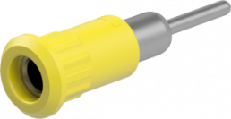 4 mm socket, round plug connection, mounting Ø 8.2 mm, yellow, 64.3011-24
