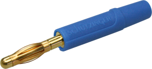 2.4 mm plug, solder connection, 0.5 mm², blue, FK 04 L AU / BL