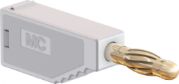 4 mm plug, solder connection, 2.5 mm², white, 22.2631-29