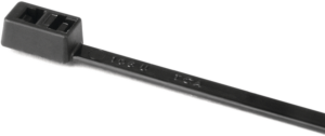 Cable tie with double locking head, polyamide, (L x W) 210 x 4.7 mm, bundle-Ø 1.6 to 38 mm, black, -40 to 85 °C