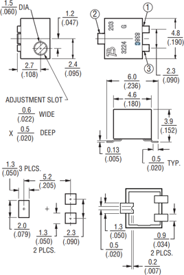 3224G-2-201E Bourns Electronics GmbH Trimmer Potentiometers Image 2