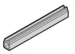 Guide Rail Multi Piece, Mid-Piece, Plastic Extr.,160 mm, 2 mm Groove Width, Grey, 10 Pieces