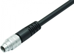 Sensor actuator cable, M9-cable plug, straight to open end, 8 pole, 5 m, PUR, black, 1 A, 79 1425 15 08