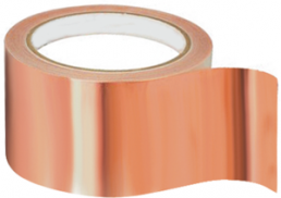 Copper screening tape, 100 mm, 25 m, self-adhesive