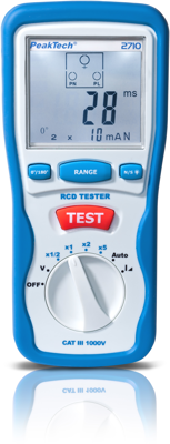 P 2710 PeakTech VDE testers, Installation testers, Insulation testers Image 1