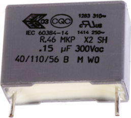 MKP film capacitor, 1 µF, ±10 %, 630 V (DC), PP, 27.5 mm, R463R410000M1K