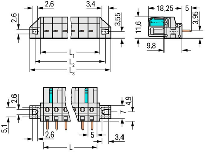 722-134/047-000 WAGO PCB Connection Systems Image 2