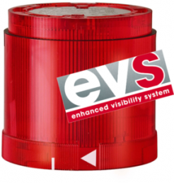 LED EVS element, Ø 70 mm, red, 24 VDC, IP54
