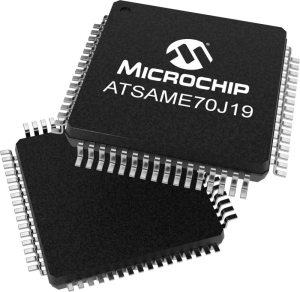 ARM Cortex M7 microcontroller, 32 bit, 300 MHz, LQFP-64, ATSAME70J19B-ANT