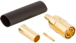 Mini SMB plug 75 Ω, RG-161, RG-179, RG-187, Belden 9221, solder connection, straight, 142186-75