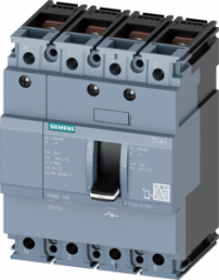 Load-break switch, 4 pole, 100 A, 800 V, (W x H x D) 101.6 x 130 x 70 mm, 3VA1110-1AA42-0AA0