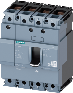 Load-break switch, 4 pole, 125 A, 800 V, (W x H x D) 101.6 x 130 x 70 mm, 3VA1112-1AA42-0AA0