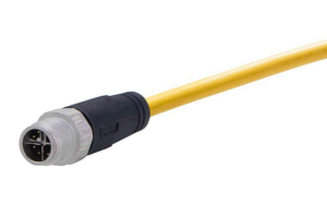Sensor actuator cable, M12-cable plug, straight to open end, 8 pole, 2 m, PUR, yellow, 0948C000756020