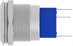 Switch, 1 pole, silver, illuminated  (red/yellow), 3 A/250 VAC, mounting Ø 19.2 mm, IP67, 1-2316531-1