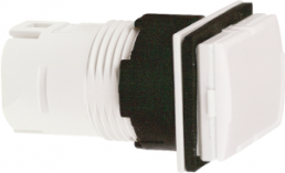 Signal light, waistband rectangular, front ring black, mounting Ø 16 mm, ZB6DV0